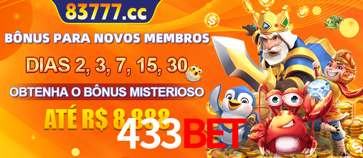Anúncio dos benefícios para Membro VIP Sênior na plataforma 433bet, incluindo bônus promocionais, semanais e mensais, ilustrado com o personagem Fortune Tiger.